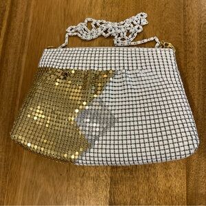 Y & S Metallic Mesh Purse Handbag Evening Bag Disco Glam Clutch Vtg 70s 80s EUC